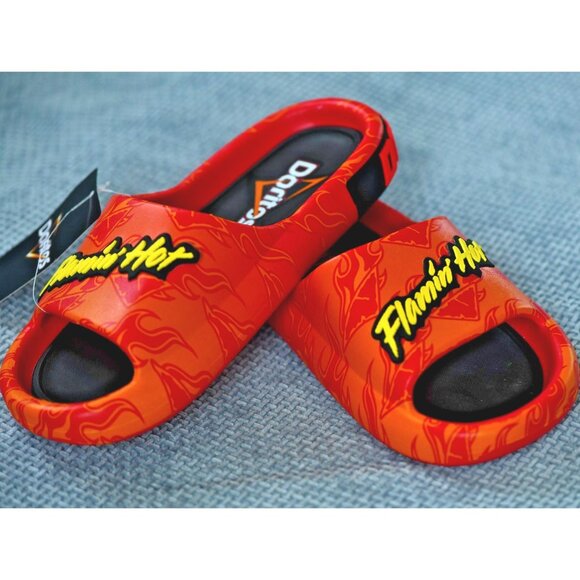 New! Size: 7 Men/8 Women | Doritos Flamin\' Hot Slip On Sandals / Slides main image 15